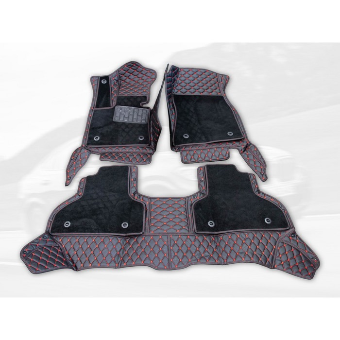 

Коврики модельные 5D для Volkswagen Tiguan с 2007-2016, черно-красные