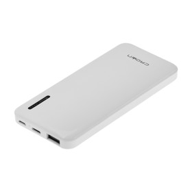 

Внешний аккумулятор Crown CMPB-5000, 5000 мАч, 2.1 А, USB/Type-C, индикатор, белый