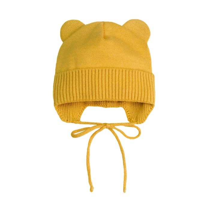 Шапка детская Bear, размер 38-40 см, цвет желтый шапка детская bear размер 38 40 см цвет синий