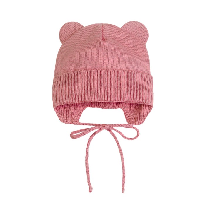 Шапка детская Bear, размер 42-44 см, цвет розовый шапка детская цвет розовый размер 42 44