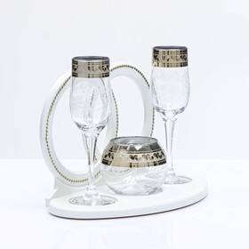 

Мини-бар "Свадьба" барная стойка, 2 бокала, 1 ваза