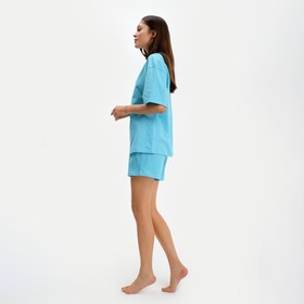 

Пижама женская (футболка и шорты) KAFTAN Basic р. 44-46, голубой