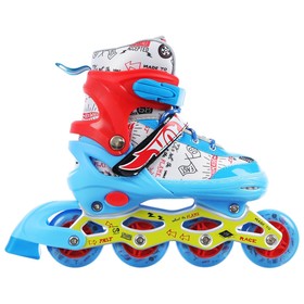 

Роликовые коньки Hot Wheels, PU колеса со светом, в комплекте с защитой и шлемом, M (34-37) 6