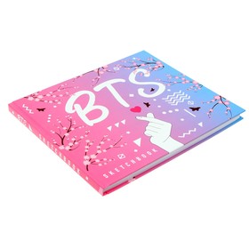 

Скетчбук 200*240 48л BTS, тв. обл