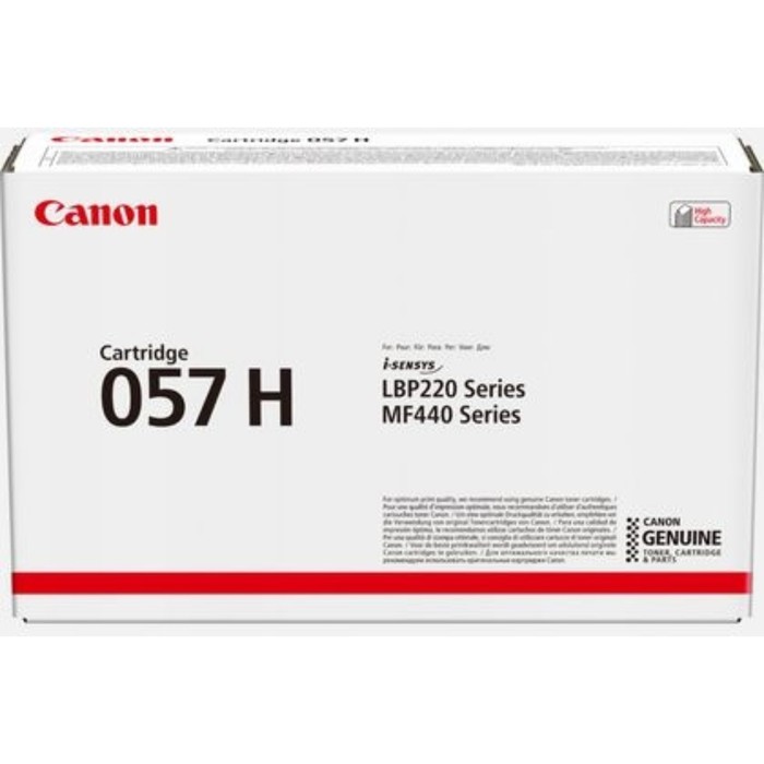 

Картридж Canon 057 H 3010C002 (LBP228x/LBP226dw/LBP223dw), для Canon (10000 стр.), чёрный