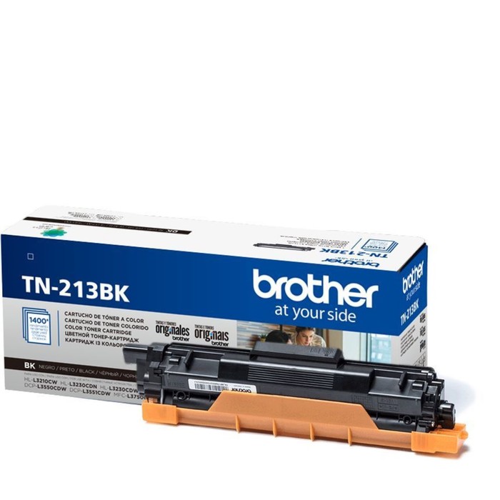 

Картридж Brother TN213BK (HL3230/DCP3550/MFC3770), для Brother (1400 стр.), чёрный