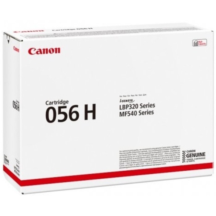 

Картридж Canon 056 H 3008C002 (LBP325x/MF543x/MF542x), для Canon (21000 стр.), чёрный