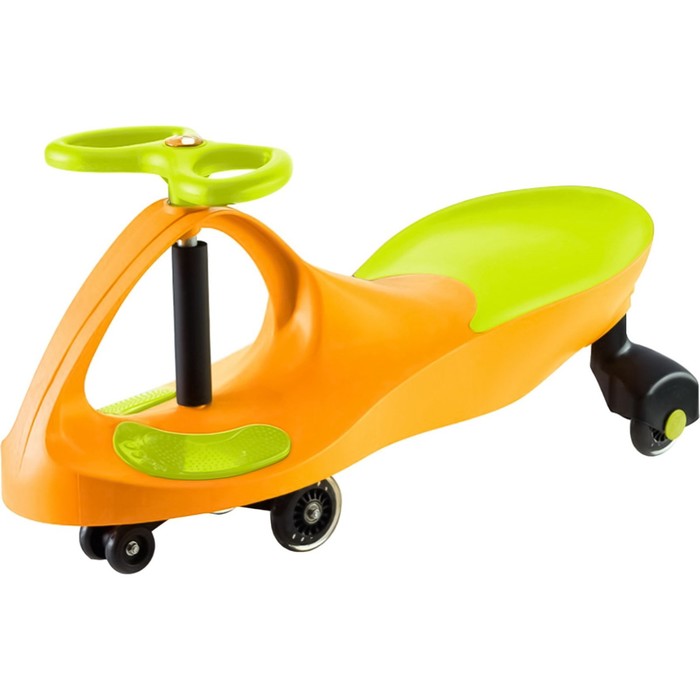 Машинка детская Bradex «Бибикар» с полиуретановыми колесами, салатово-оранжевая