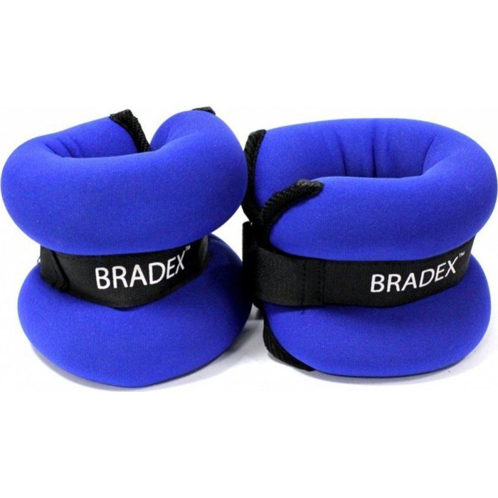Утяжелители Bradex «Геракл Плюс» по 1 кг, пара утяжелитель универсальный 2 шт 1 кг bradex геракл плюс синий черный