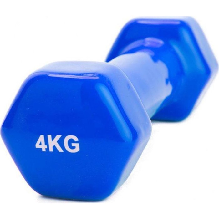 

Гантель обрезиненная Bradex SF 0166, синяя, 4 кг