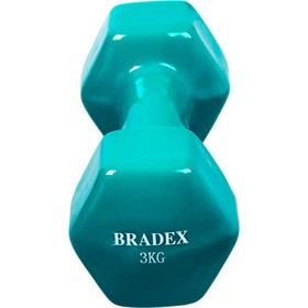 

Гантель обрезиненная Bradex SF 0536, голубая, 3 кг