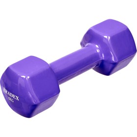 Гантель обрезиненная Bradex SF 0537, фиолетовая, 4 кг