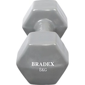

Гантель обрезиненная Bradex SF 0538, серая, 5 кг