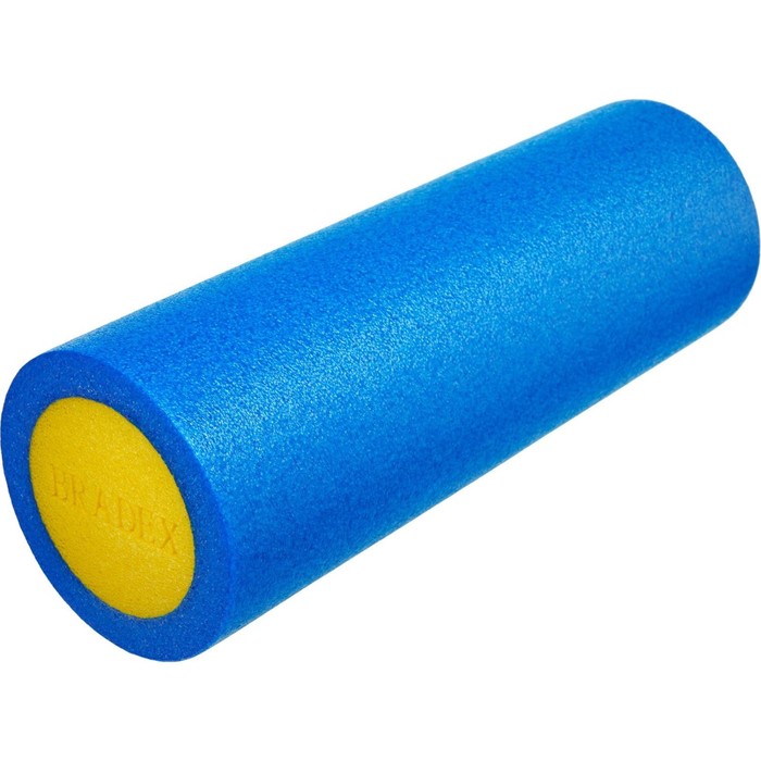 Ролик для йоги и пилатеса Bradex SF 0818, 15х45 см, голубой ролик для йоги и пилатеса bradex sf 0821 серый 1 шт