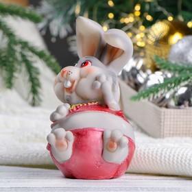 

Копилка "Толстая зайчиха" серая, 10х9х15см