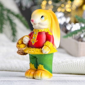 

Фигура "Богатырь заяц" рыжий, 6х7х12см