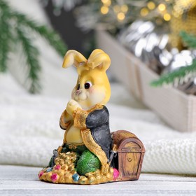 

Фигура "Заяц с монетками" 8х7х9см