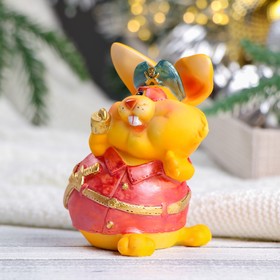 

Копилка "Заяц с мечом" рыжий, 8х7х11см