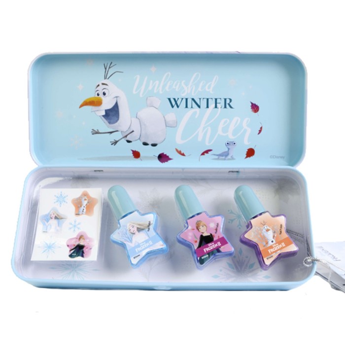 Игровой набор детской декоративной косметики для ногтей Frozen, в пенале