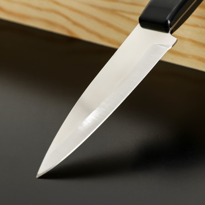 фото Нож кухонный «сакура», для овощей, лезвие 9 см libra plast