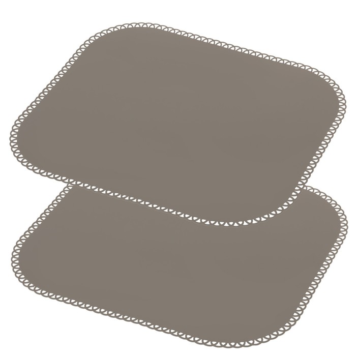 Силиконовый коврик Maid, 40х35 см, 2 шт, цвет серый