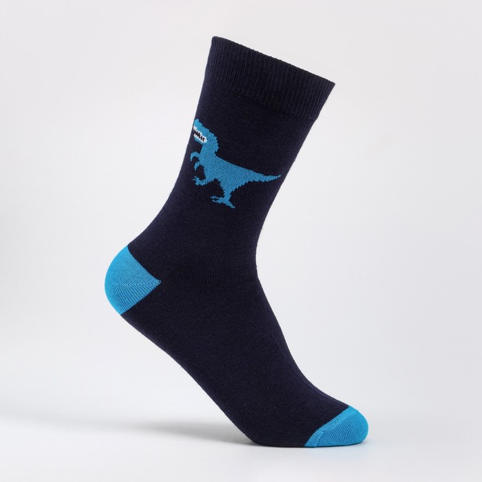 Носки для мальчика, цвет тёмно-синий, размер 14