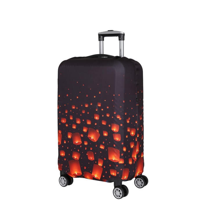 W1014 Чехол для чемодана, цвет черный, размер M, 55х78х1см