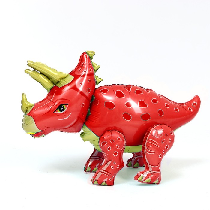 Шар фольгированный 36 «Динозавр красный» шар фольгированный 36 ромашка разноцветная