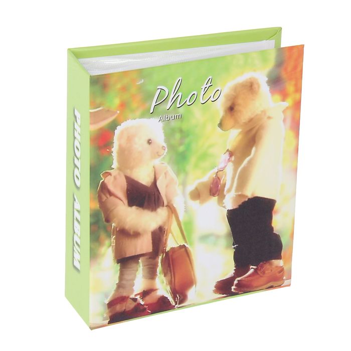 Фотоальбом на 40 фото 10х15 см "Пара мишек", МИКС