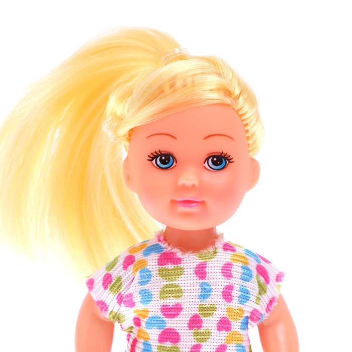 Кукла-малышка «Ева», в платье, МИКС