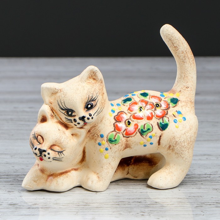 Сувенир "Парочка котов" шамот