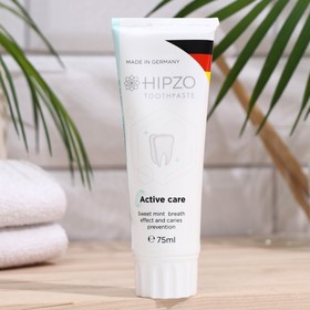 

Зубная паста Hipzo Active Care для свежести дыхания и защиты от кариеса, сладкая мята, 75 мл