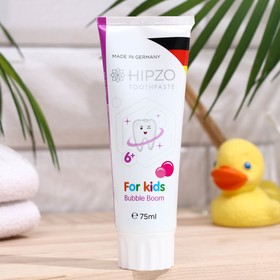 

Зубная паста HIPZO Bubble Gum детская 6+, 75 мл