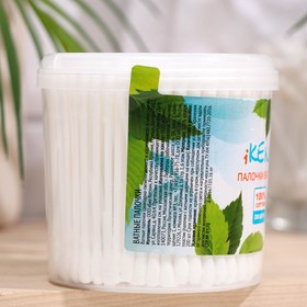 

Ватные палочки Ikena гигиенические, в банке, 200 шт.