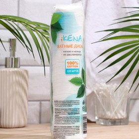 

Ватные диски Ikena косметические, 100 шт.