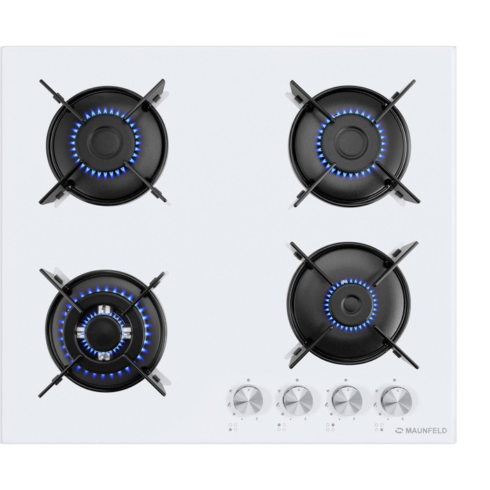 Варочная поверхность MAUNFELD EGHG.64.13STS-EW, газовая, 4 конфорки, белая