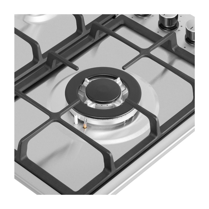 

Варочная поверхность MAUNFELD EGHS.95.33CS/G, газовая, 5 конфорок, серебристая