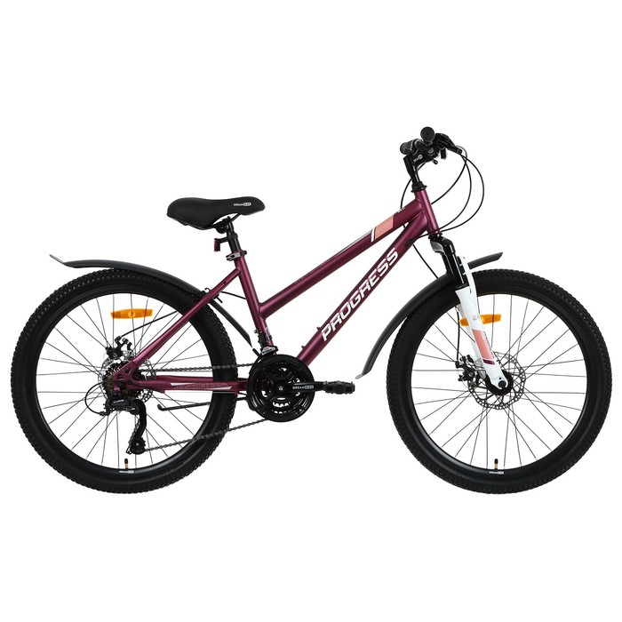 Велосипед 24 PROGRESS Ingrid Pro RUS, цвет бордовый, р. 15 велосипед 24 progress stoner 1 0 md rus цвет серый размер 15