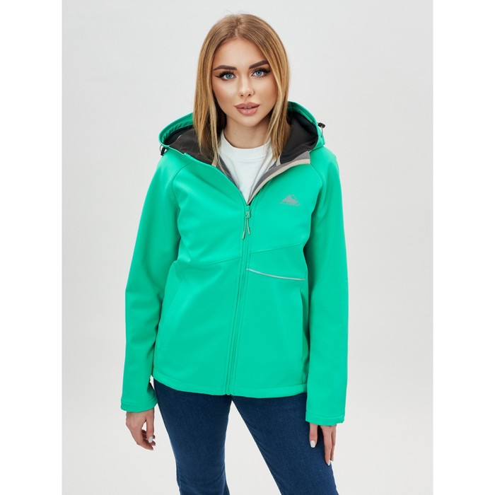

Ветровка женская softshell зелёного цвета, размер 42