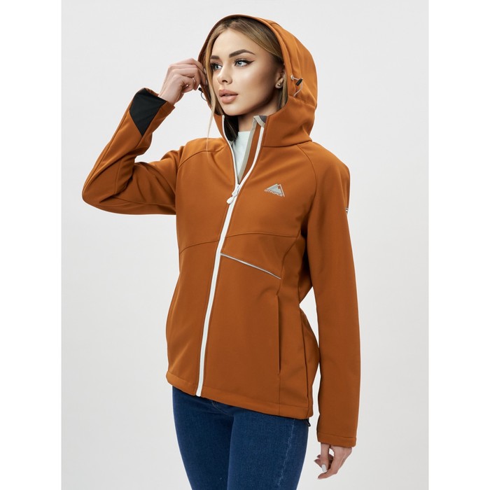 

Ветровка женская softshell коричневого цвета, размер 44