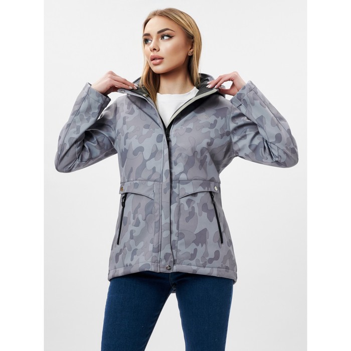 

Ветровка женская softshell серого цвета, размер 46