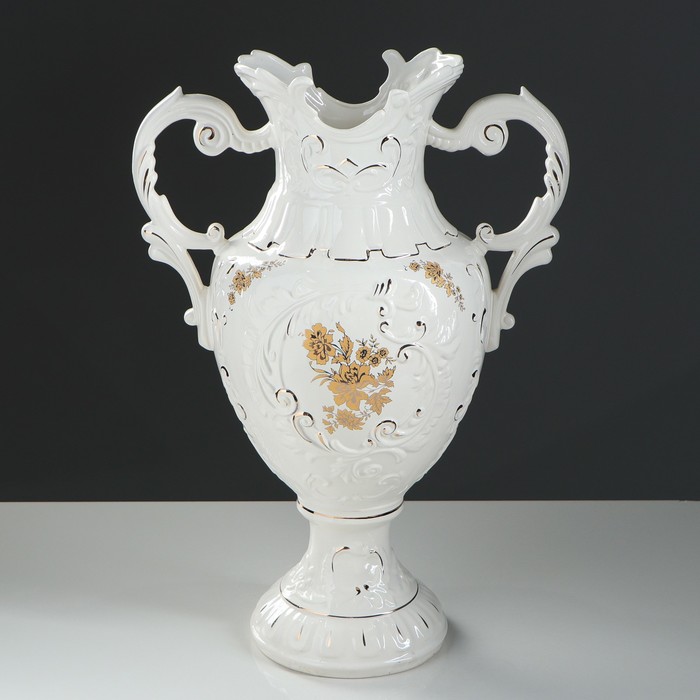 Ваза напольная "Астория" белая