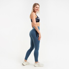 

Леггинсы женские спортивные, цвет голубой, размер 50 (XL)