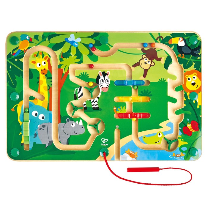 Игрушка-лабиринт «Джунгли», с шариком, магнитный деревянные игрушки hape магнитный лабиринт с шариком джунгли