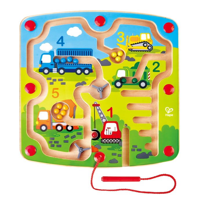 Игрушка-лабиринт «Транспорт», с шариком, магнитный деревянные игрушки hape магнитный лабиринт с шариком транспорт