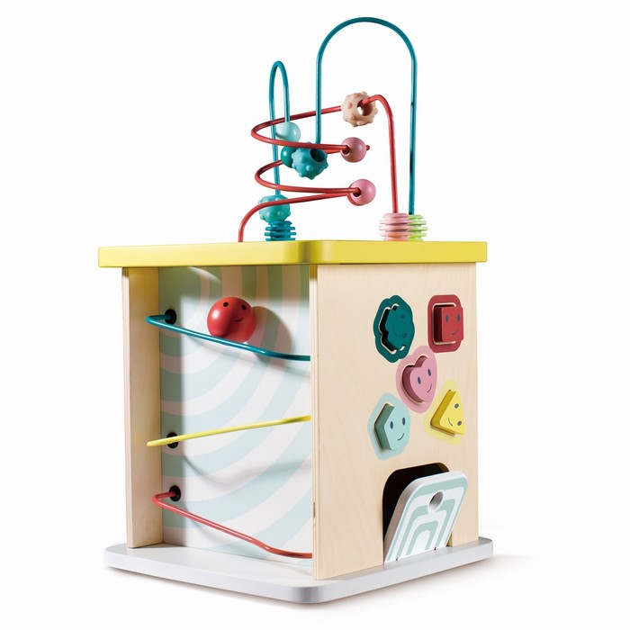 Игрушка-лабиринт головоломка Hape «Пастель» «Куб» для детей hape детский куб цирк лабиринт счеты подсветка разноцветный