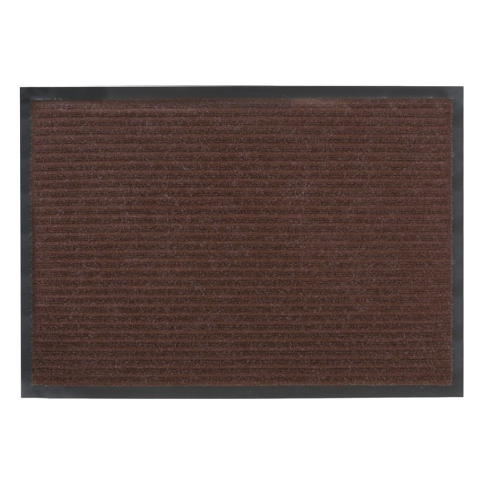 Коврик Sunstep ребристый влаговпитывающий, 50х80 см, цвет коричневый