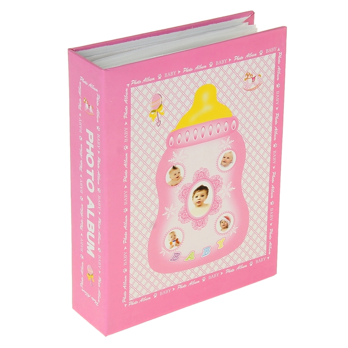 Фотоальбом на 40 фото 13х18 см "Бутылочка" МИКС