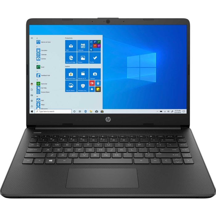фото Ноутбук hp 14s-dq3001ur, 14", celeron n450, 4гб, ssd 256 гб, win10, wi-fi, bt, чёрный