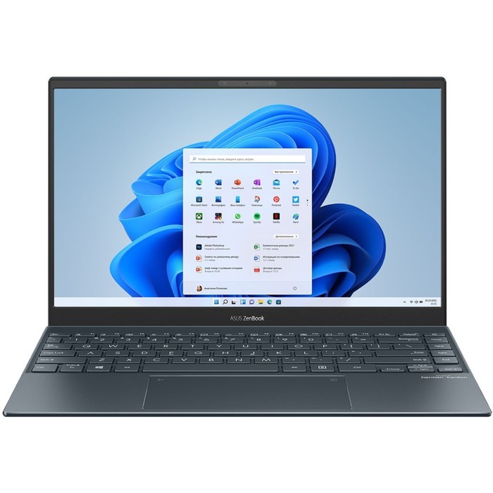 фото Ноутбук asus ux325ea-kg758, 13.3", core i5 1135g7, 8гб, ssd 512 гб, noos, wi-fi, bt, серый